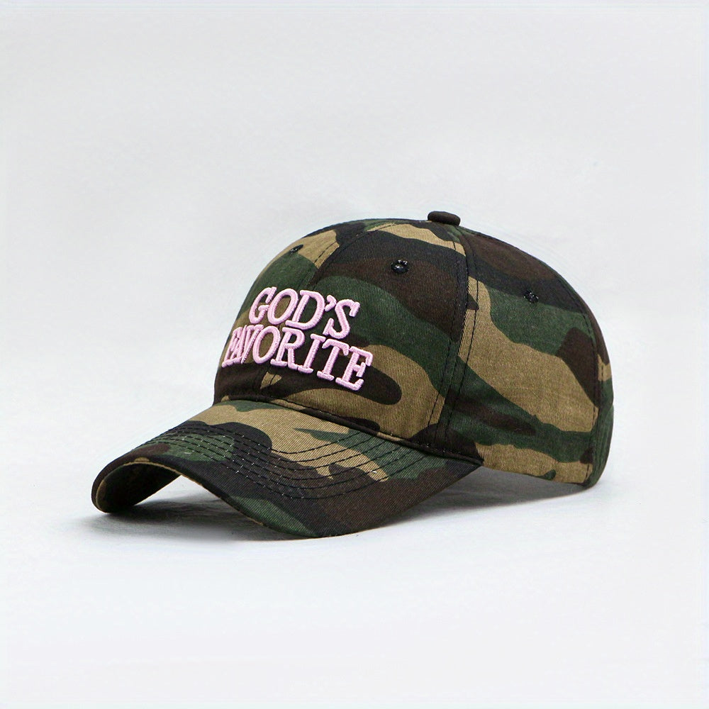 "GOD's FAVORITE" Camo cap