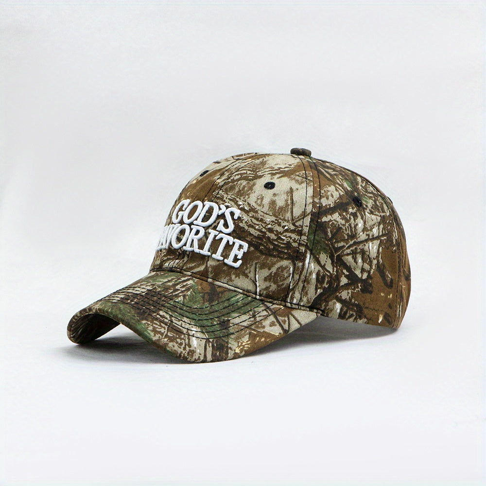 "GOD's FAVORITE" Camo cap