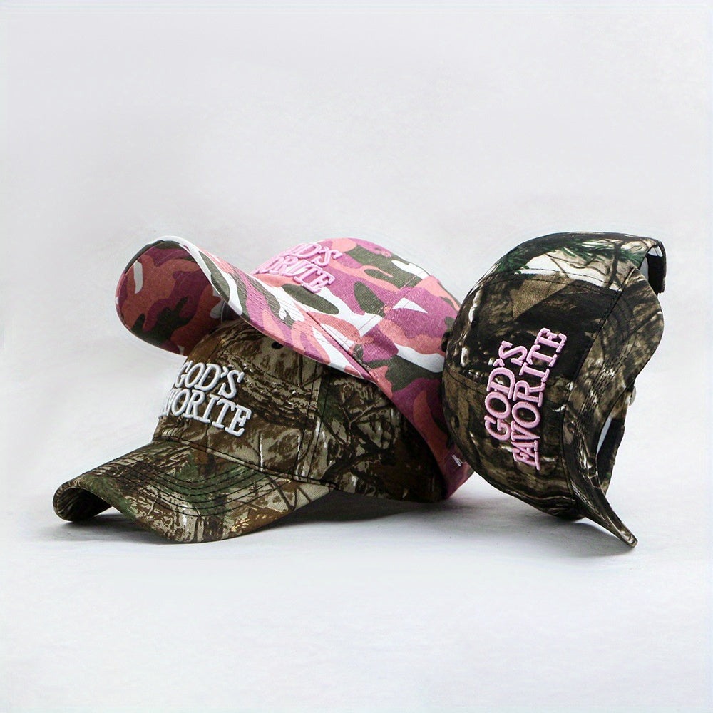 "GOD's FAVORITE" Camo cap